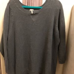 Grey Knit Shirt from LOGO by Lori Goldstein